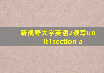 新视野大学英语2读写unit1section a